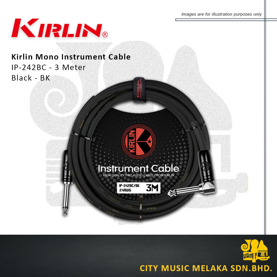 Kirlin Instrument Cable 3M - BK