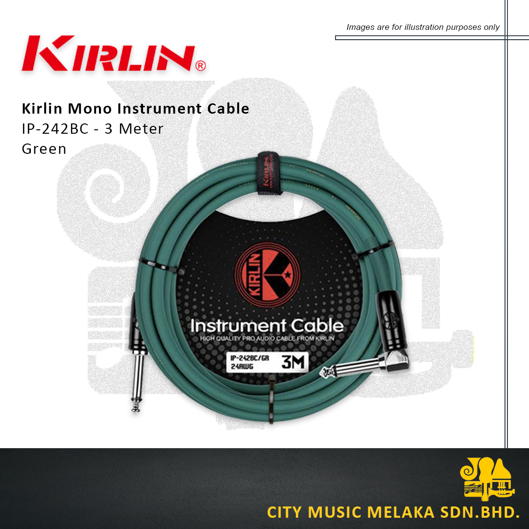 Kirlin Instrument Cable 3M_GN