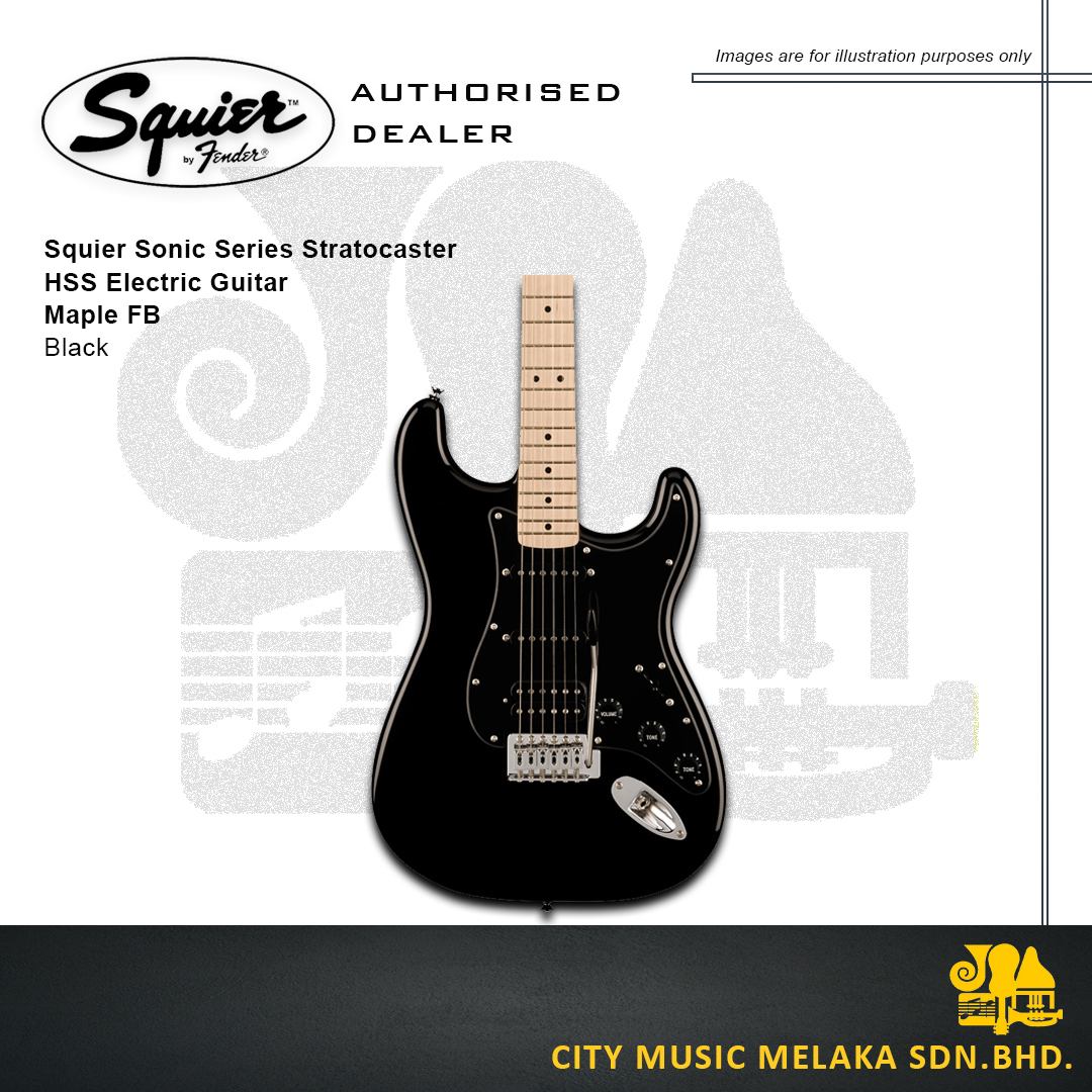 Squier Sonic Strat - Black - 3