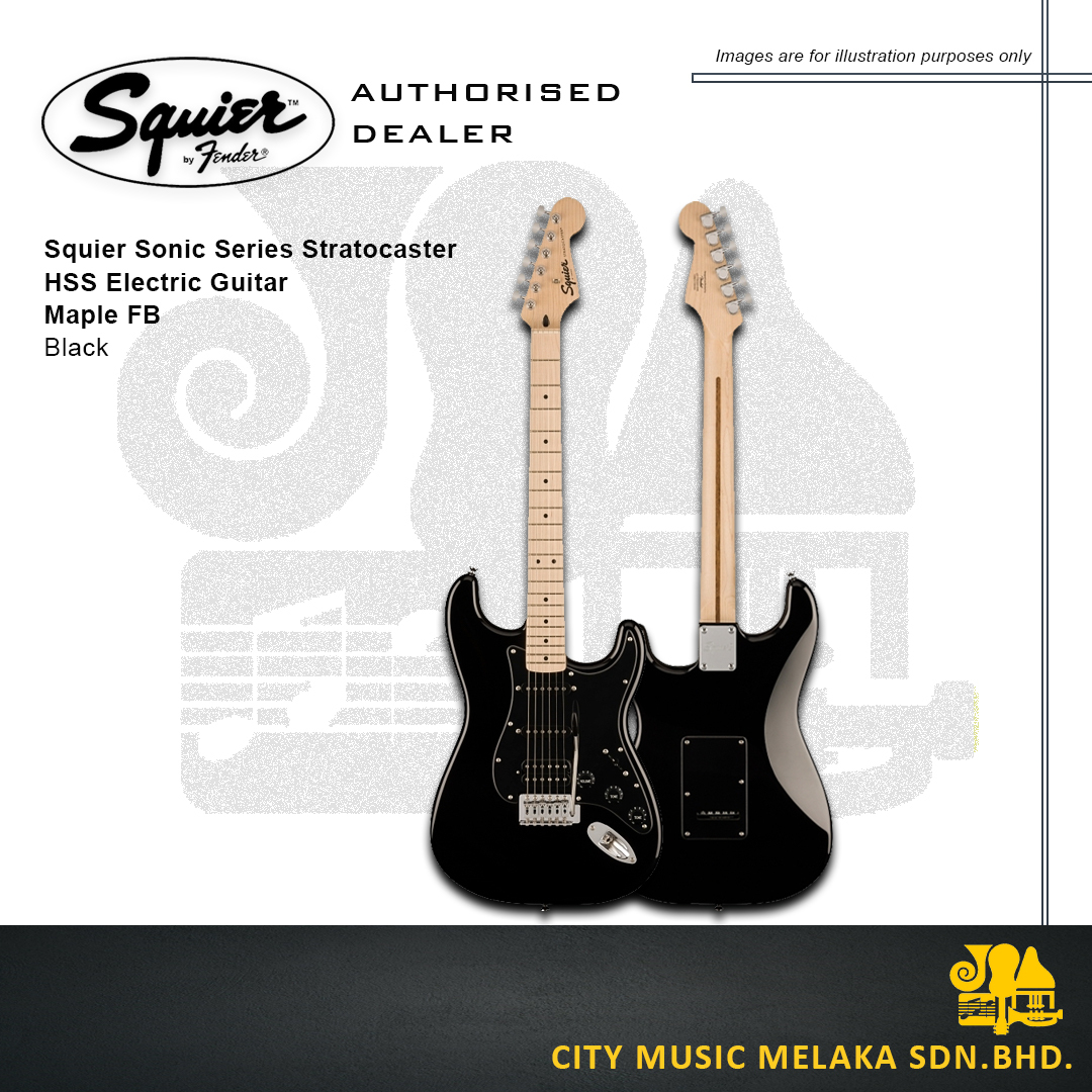 Squier Sonic Strat - Black - 1