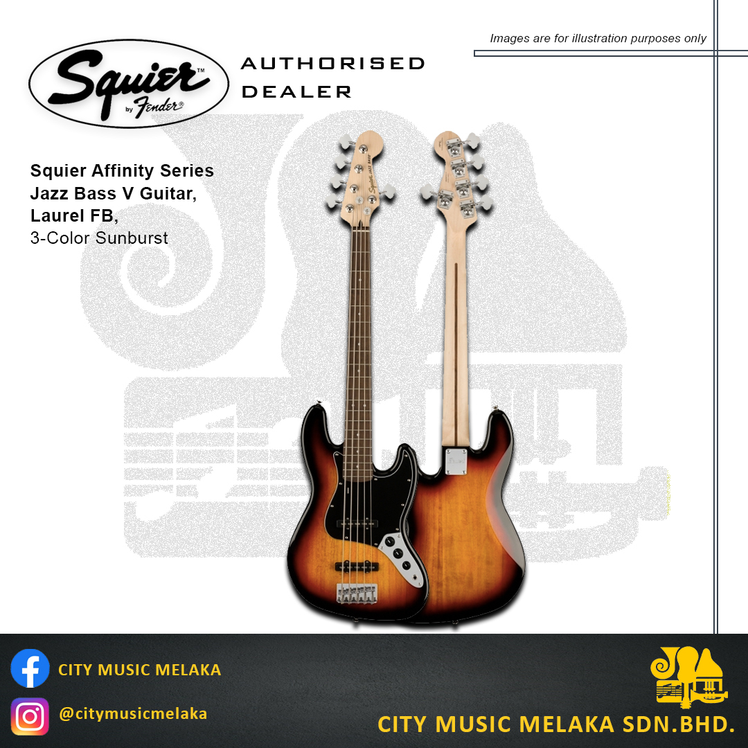 Affinity Jazz Bass V Guitar - Sunburst - 1