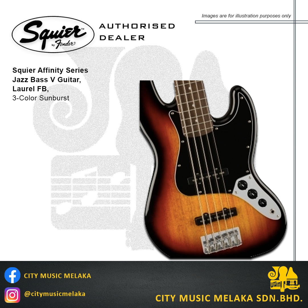 Affinity Jazz Bass V Guitar - Sunburst - 2