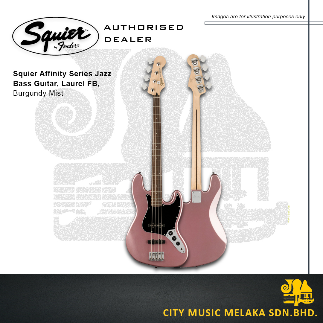 Affinity Jazz Bass Burgundy Mist - 1