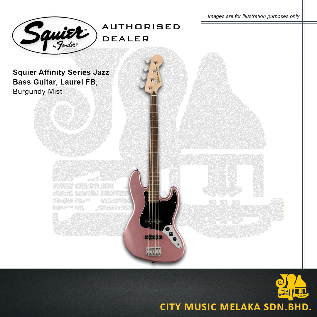 Affinity Jazz Bass Burgundy Mist