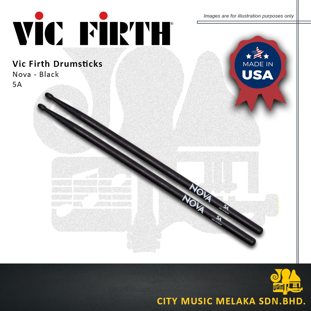 Vic Firth Nova Drumstick 5AB - Black