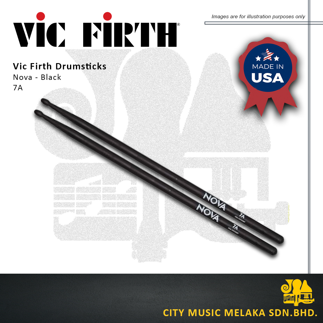 Vic Firth Nova Drumstick 7AB - Black