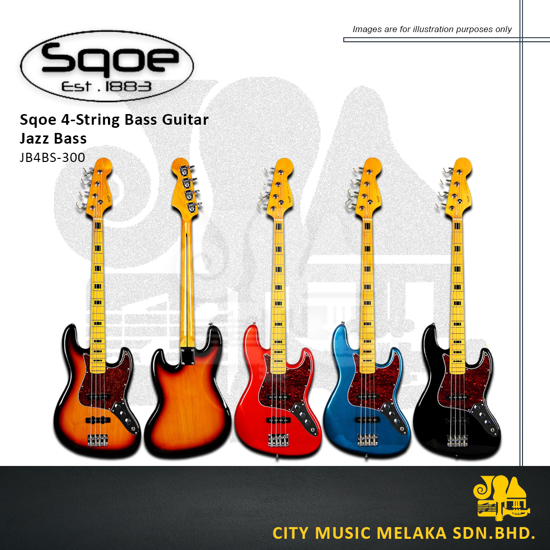 Sqoe Jazz Bass JB4BS-300BK - 4