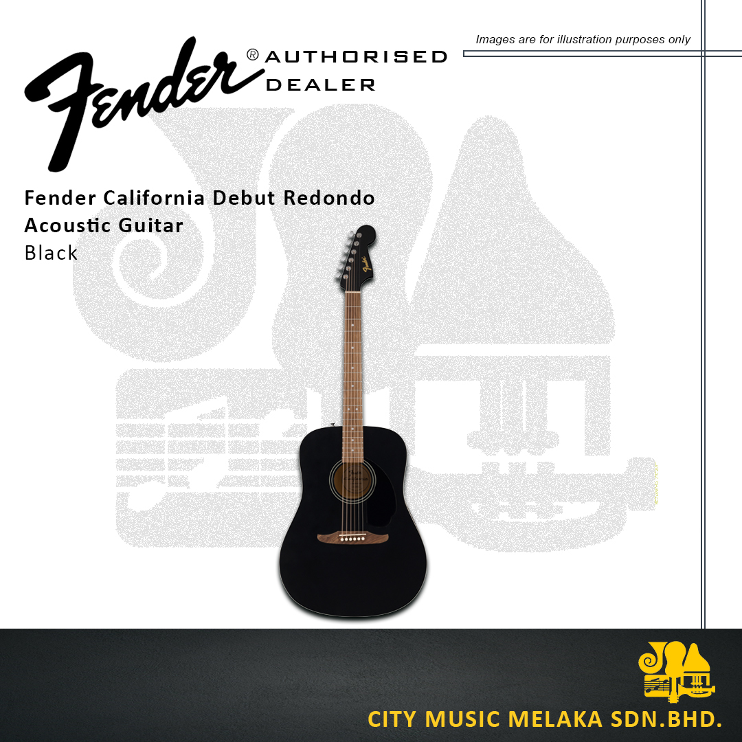 Fender California Debut Acou Gtr - BK - 1