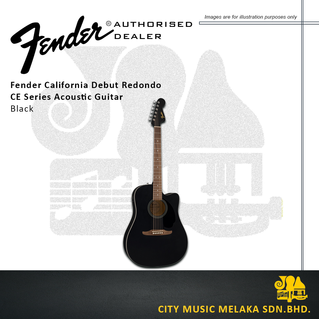 Fender California Debut Acou Gtr CE Series - BK - 2
