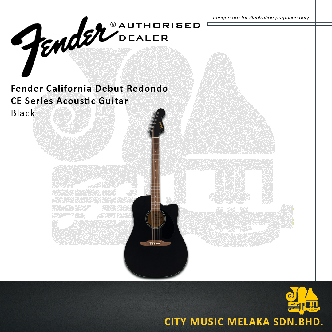 Fender California Debut Acou Gtr CE Series - BK - 1