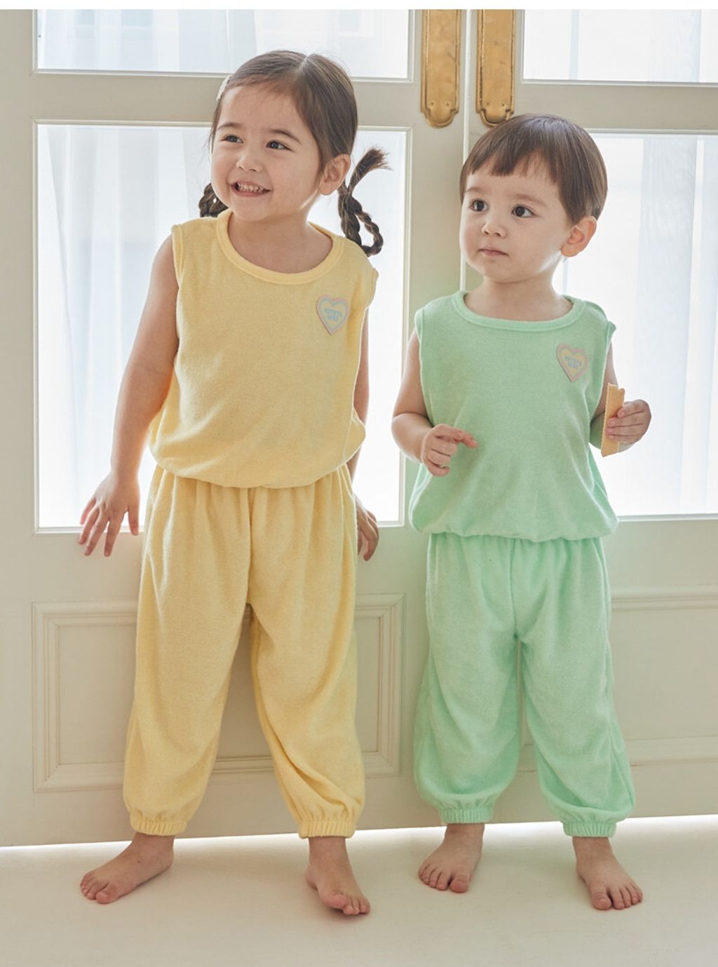 couple_bibiterrysleevelessset-up_yellow_applegreen