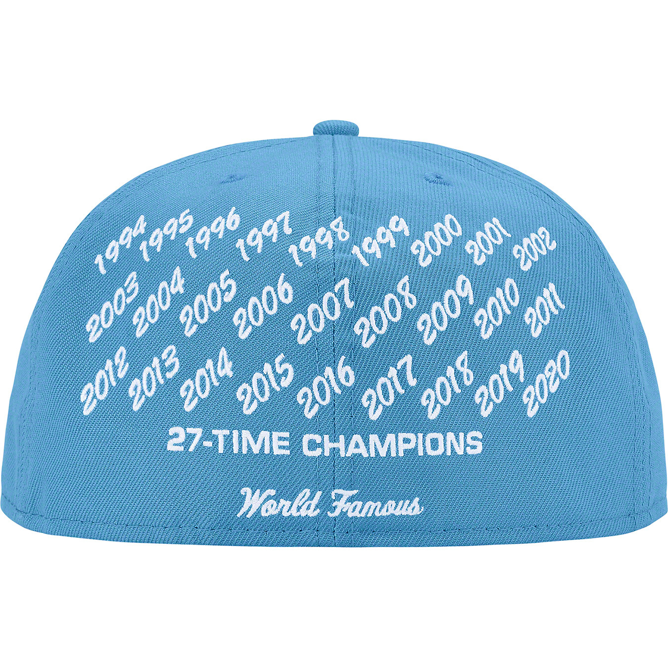 SUPREME CHAMPIONS BOX LOGO NEW ERA - BRIGHT BLUE – THE FOURHEADS