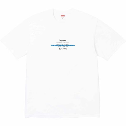 White Supreme Patchwork T-Shirt