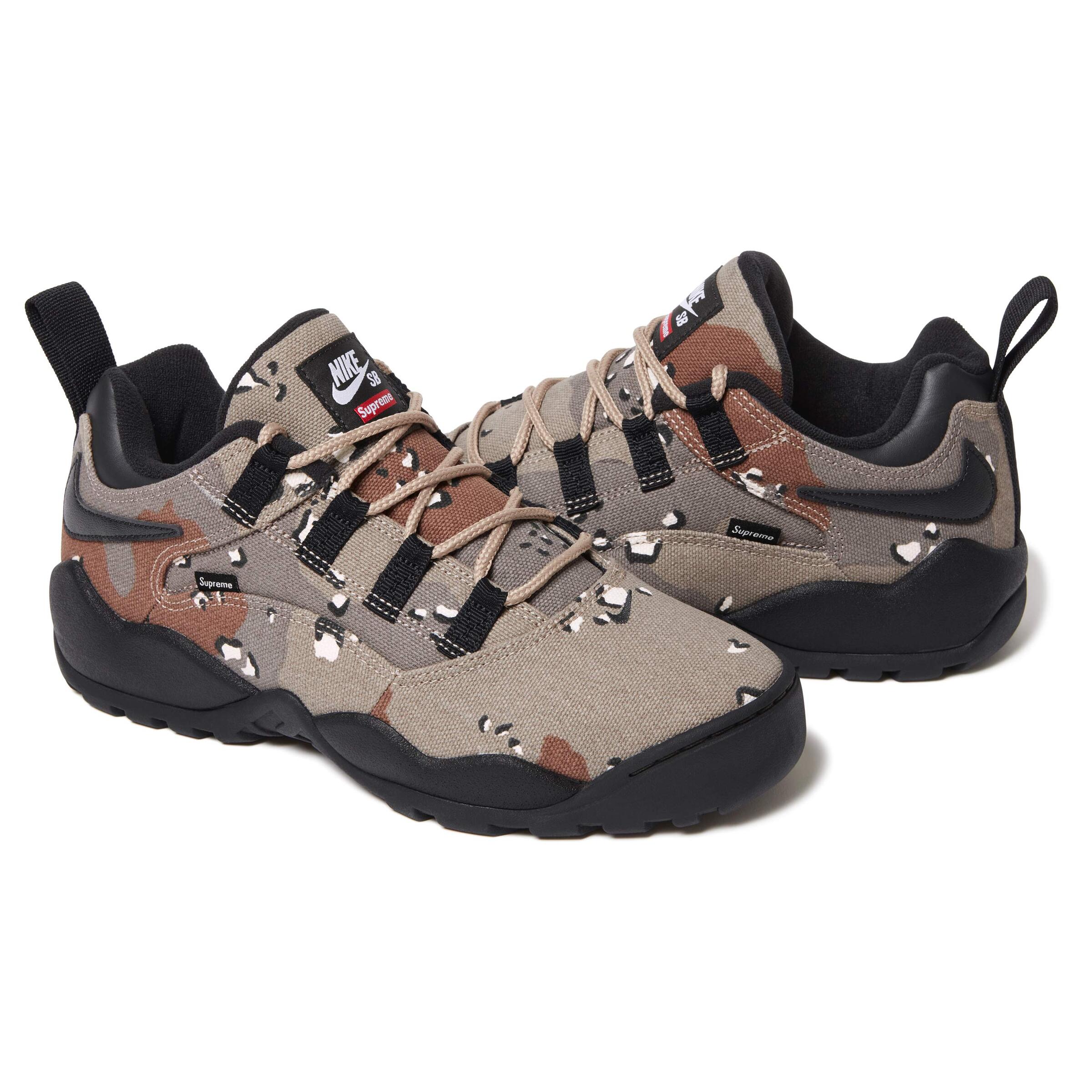 supreme nike camo shoes