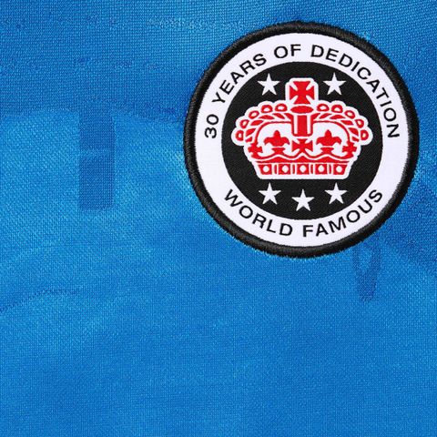 SUPREME JACQUARD SOCCER JERSEY - BLUE – THE FOURHEADS