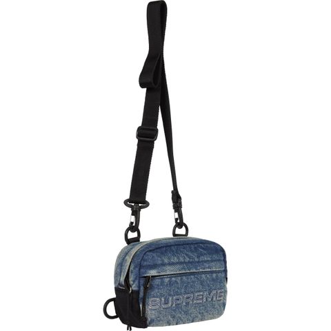 SUPREME DENIM MINI SHOULDER BAG FW25 - WASHED INDIGO – THE