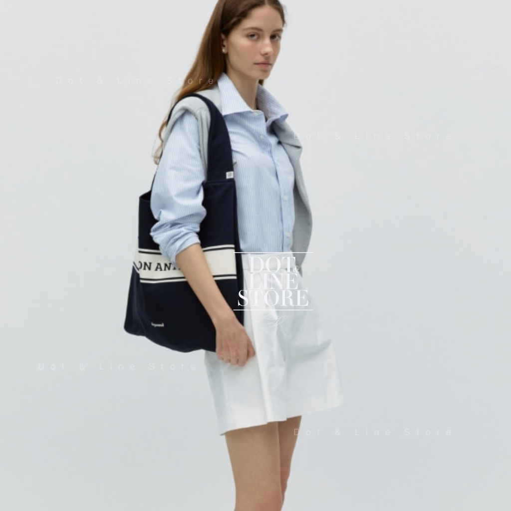 ●depound● Peraback Cotton Twill Navy DP2500BG005DNAXX 🇰🇷 Depound Pera Bag (Cotton Twill) – Dot & Line Store