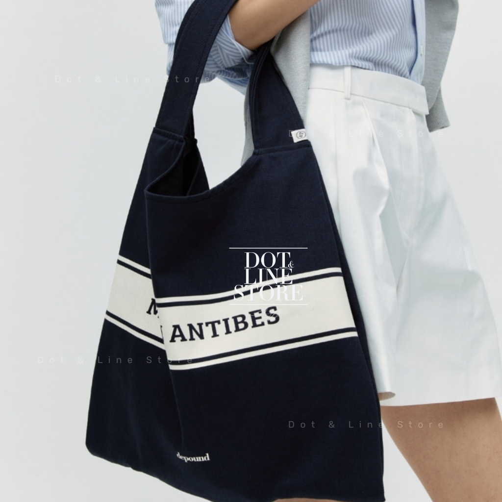 ●depound● Peraback Cotton Twill Navy DP2500BG005DNAXX 🇰🇷 Depound Pera Bag (Cotton Twill) – Dot & Line Store