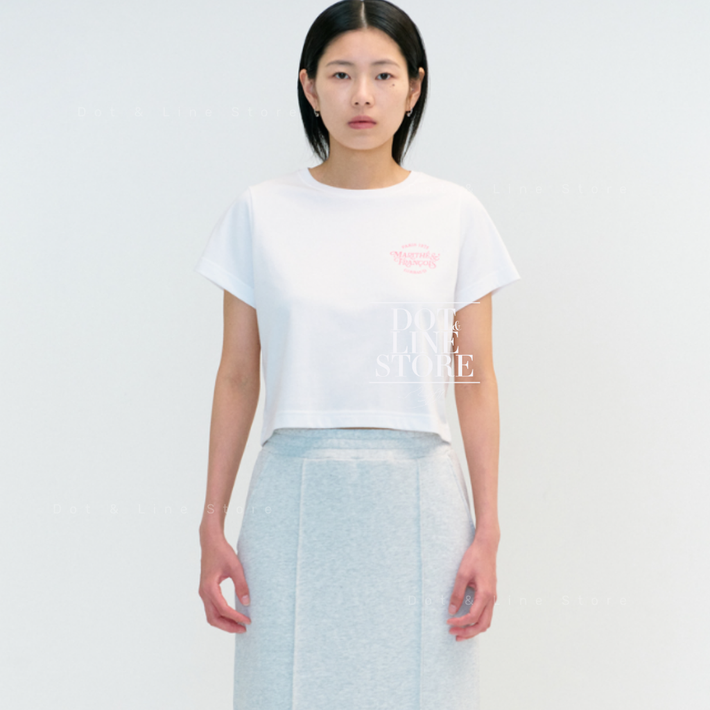 さらに100円引き◆MARITHE◆W AEROCOOL MELLOW CROP TEE MARITHE W AEROCOOL MELLOW CROP TEE – Dot & Line Store
