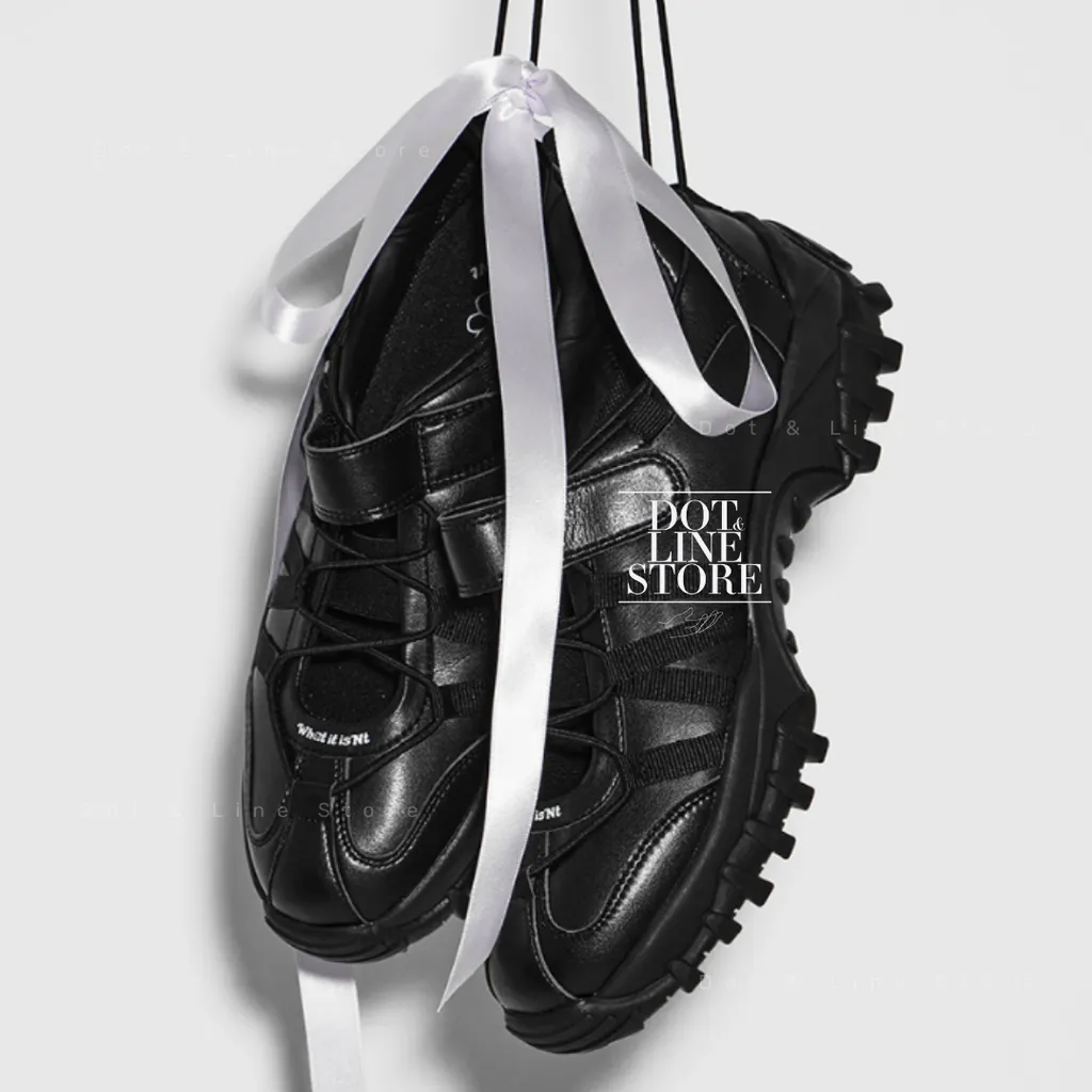 ★Wacky WiLLy★ Flory Mary Jane Sneakers Black WhatitisNt Flory Mary Jane Sneakers – Dot & Line Store