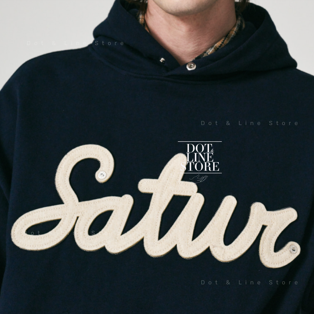 ★SATUR★Satur Applique Rivet Hoodie SATUR Applique Rivet Hoodie – Dot & Line Store
