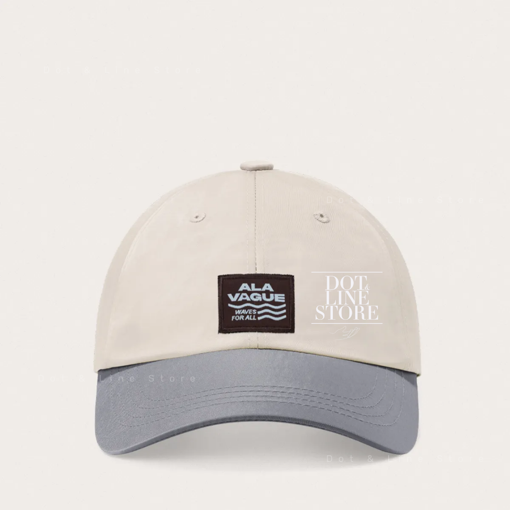 ★ALAVAGUE★ ALVG applique cap light beige Alavague Label Cap – Dot & Line Store