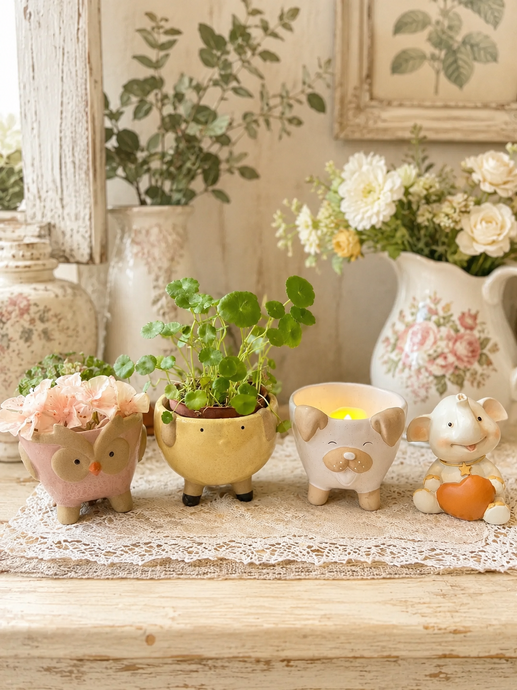 貓頭鷹花盆/黃狗狗花盆/白狗狗盆 Image 2026年6月29日 下午01_27_08