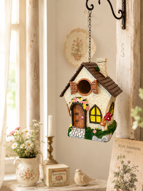 白色石砌小屋餵鳥器 Image 2026年7月16日 下午01_18_14