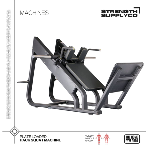 Plate Loaded Hack Squat Machine