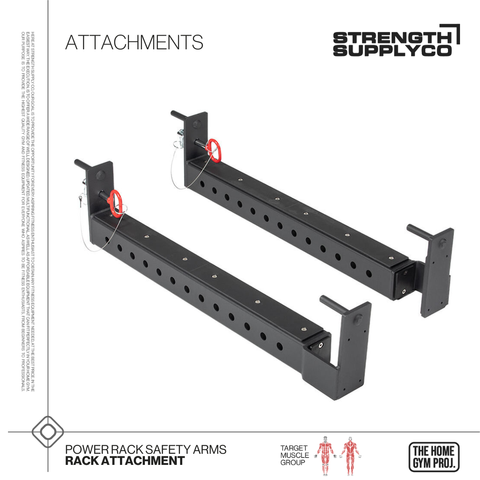 Power Rack Safety Arms