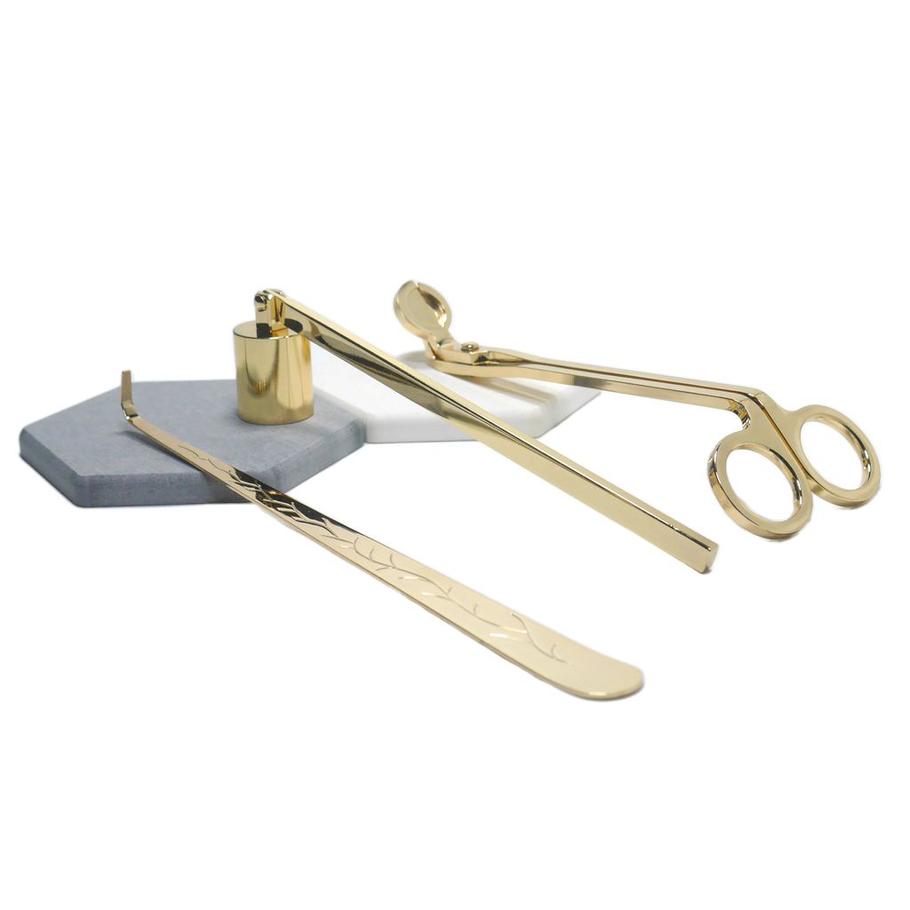 Wick Dipper, Wick Trimmer, Bell Snuffer, Lighter and Candle Tray – Mist &  Memories Co.