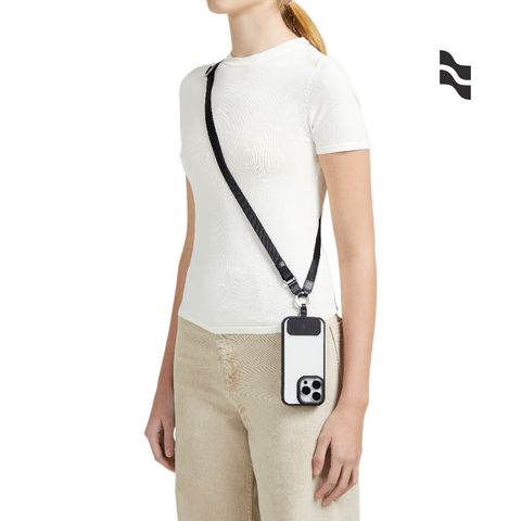 slim wallet_主圖_Black_CrossbodyStrap_01