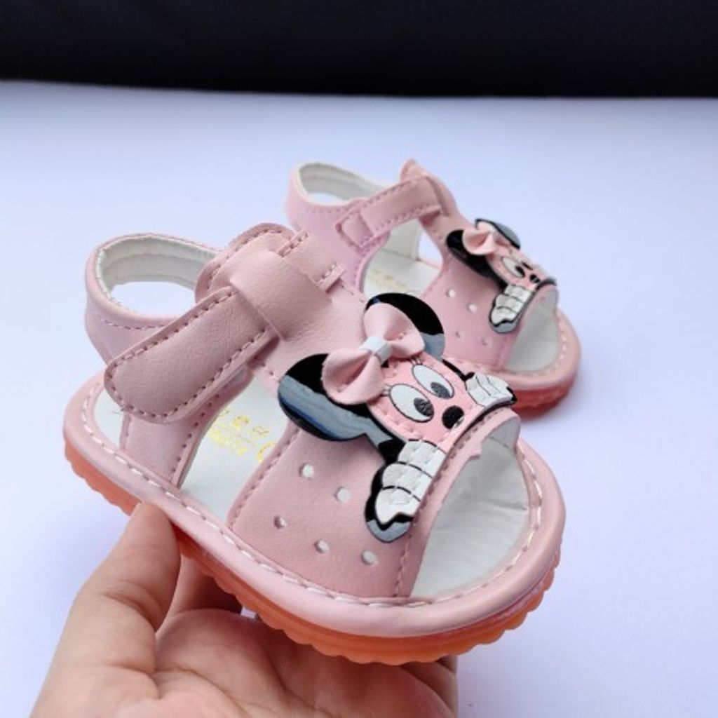 SANDAL WITH SOUND MICKEY (PINK)