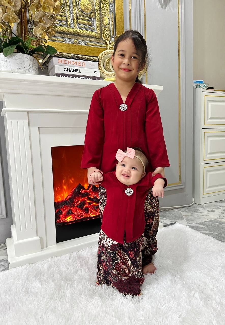 Kebaya Batik for NB to 10y Baju Raya 2025 Budak Perempuan – Dr