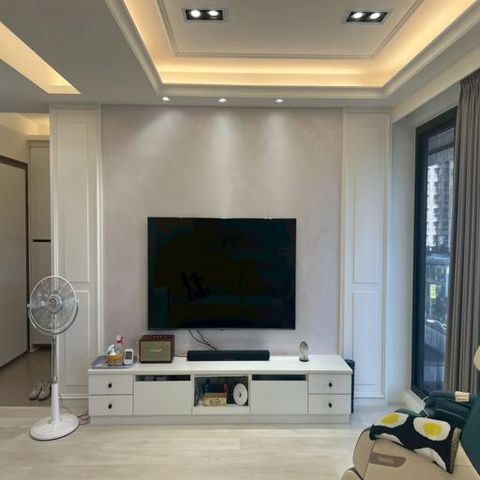 天鵝絨藝術家漆電視牆