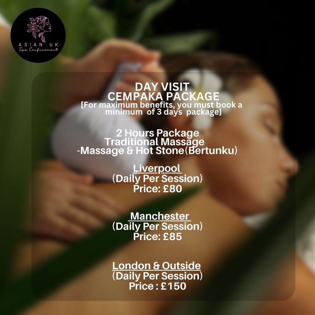 2 Hours Package Traditional Massage s Package Massage & Bertunku (Daily Visit) Liverpool (Daily Per Session) Price£80 Manchester (Daily Per Session) Price£85 London & Outside (Daily Per Session) Price£ 150 Note Minim