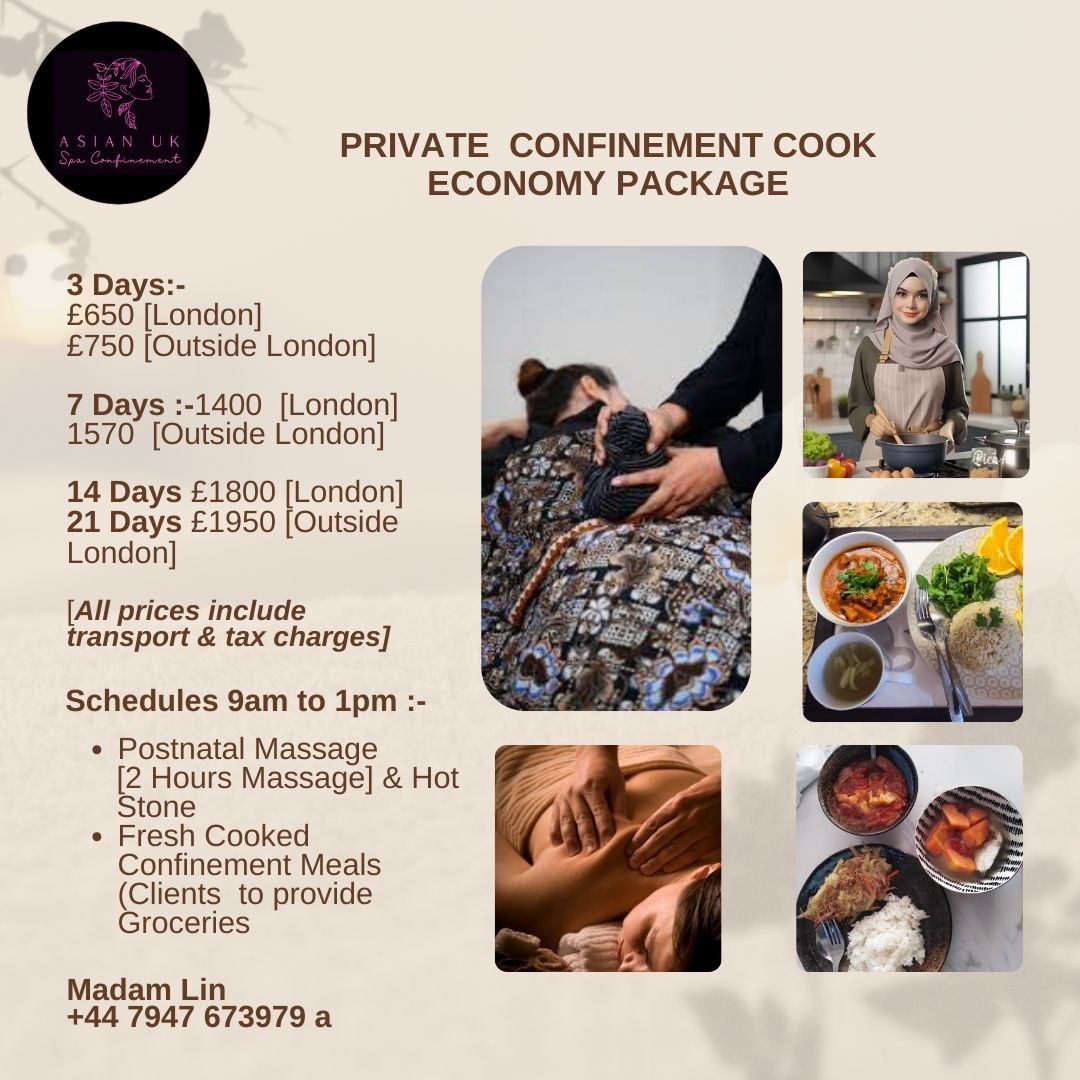 PRIVATE CONFINEMENT COOK ECONOMIC  DAILY PACKAGE  