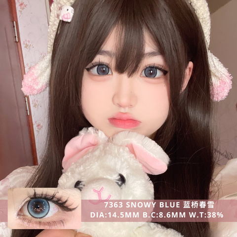 NEW COVER 7363 Snowy Blue 蓝桥春雪
