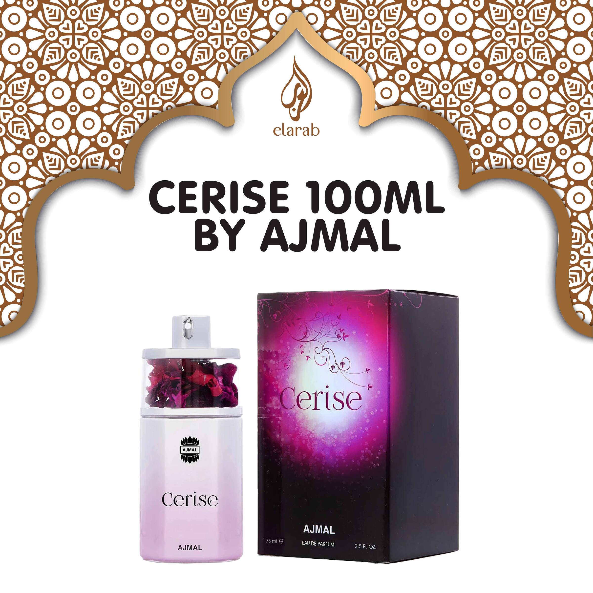 Ajmal Cerise Eau De Parfum Für Frauen – 75 Ml Duftspray | Süß-fruchtige Noten Von Orange, Kokos & Vanille