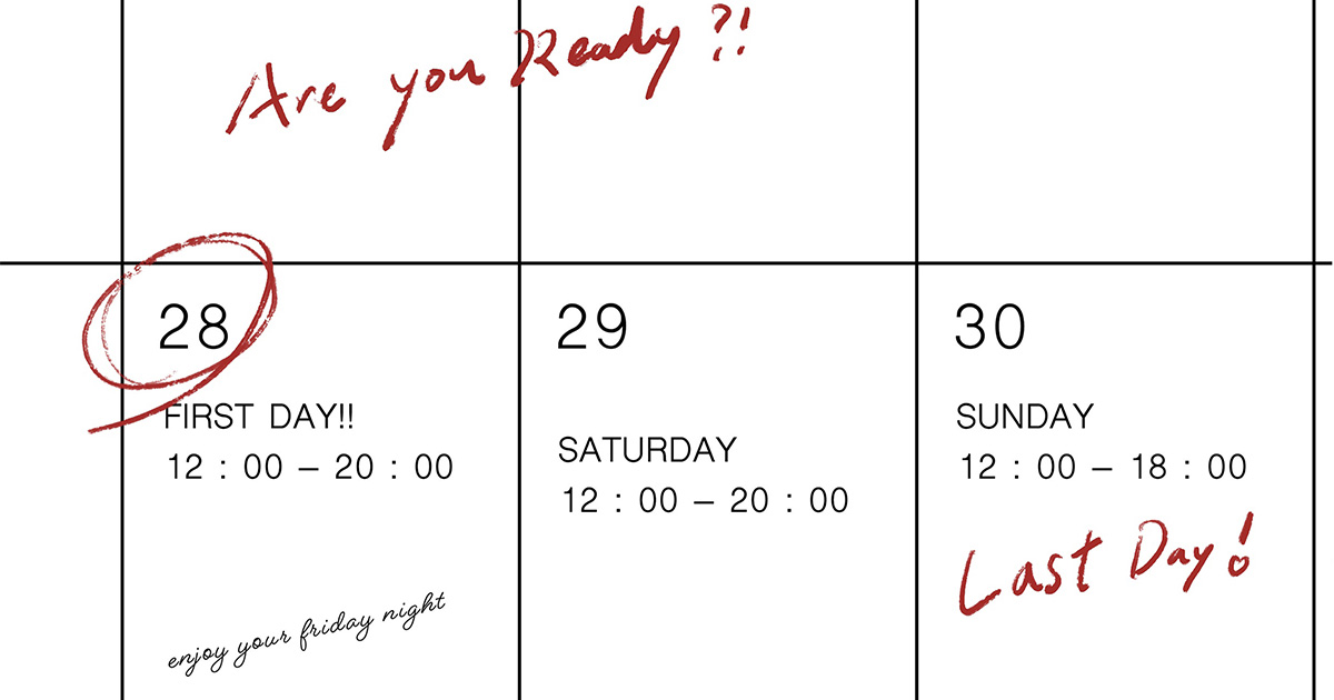 2025.11.28-30 TAIPEI POP-UP SALE Thankful days with 《 LOVE 》