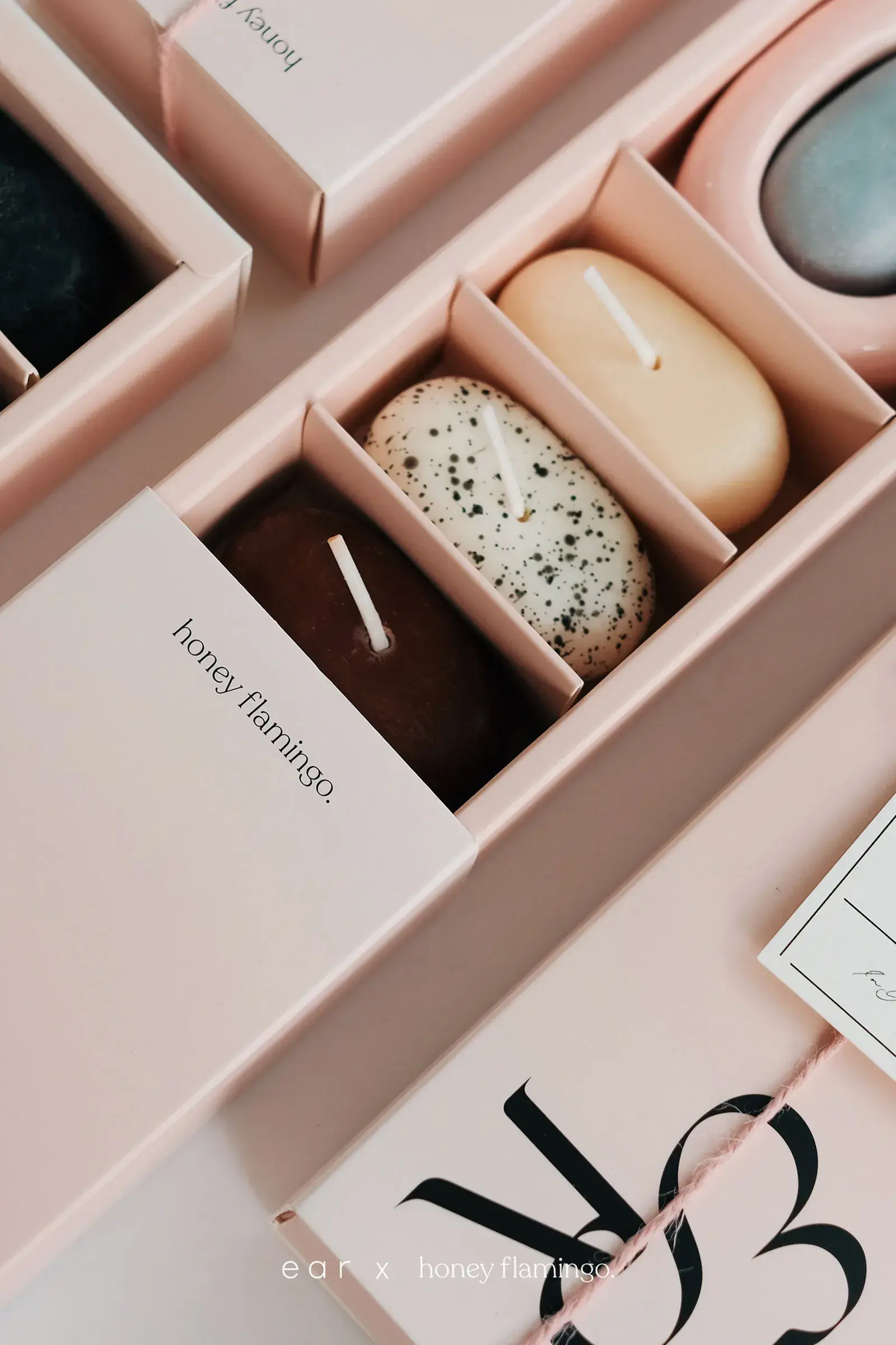 ear x Honey Flamingo 7色石頭蠟燭＿NT1980_02