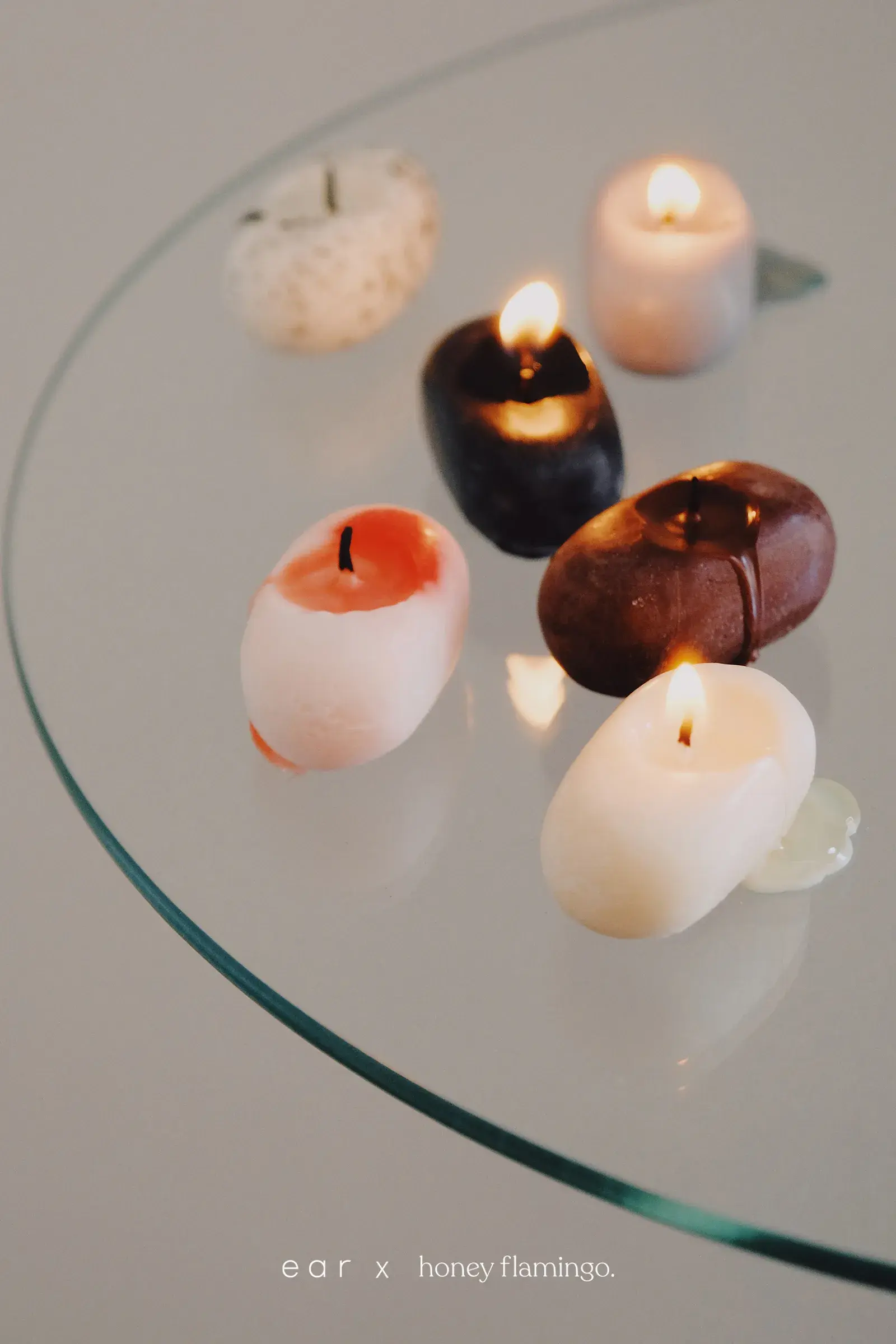 ear x Honey Flamingo 7色石頭蠟燭＿NT1980_03