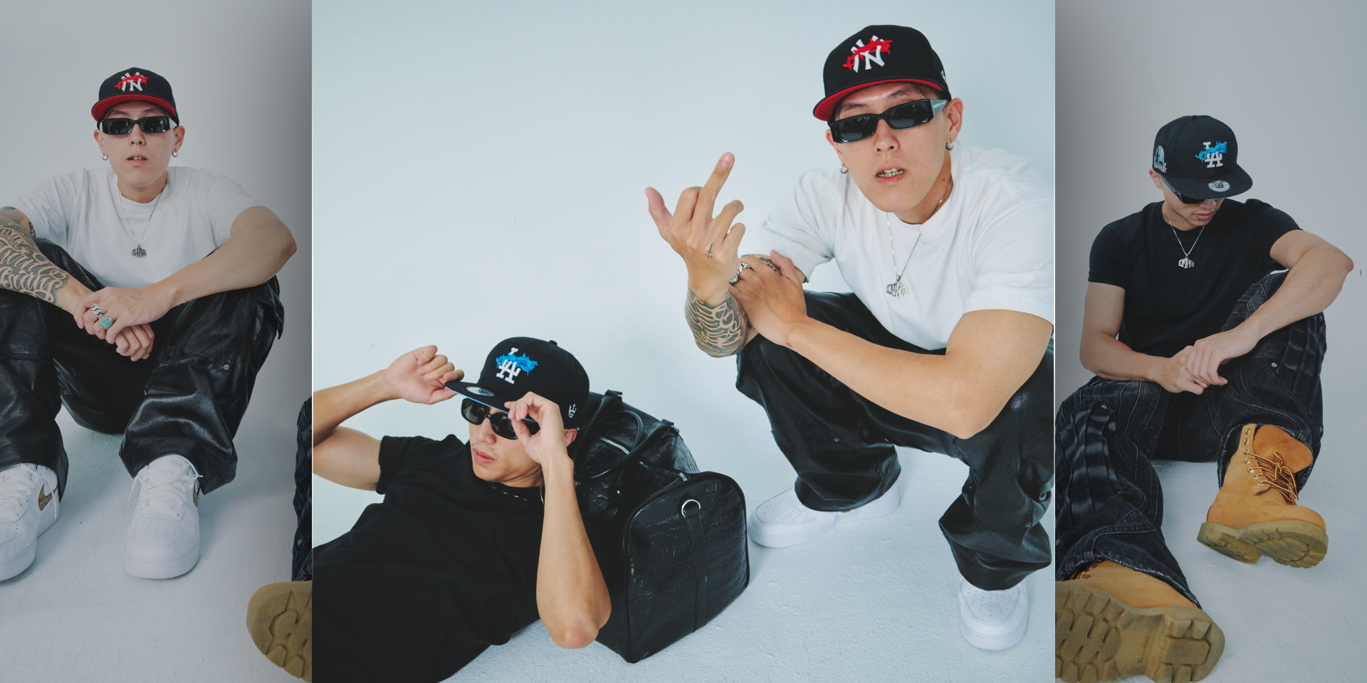 Sway the Don | Sway the Don Red & Blue Thorn Fitted