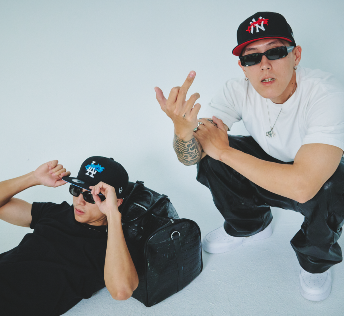 Sway the Don | Sway the Don Red & Blue Thorn Fitted