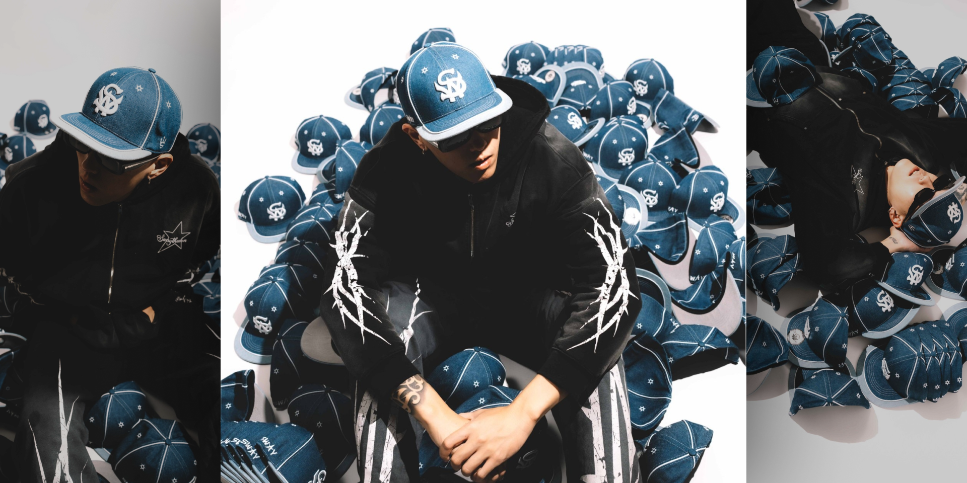 Sway the Don | Sway the Don Crown Denim Fitted Cap
