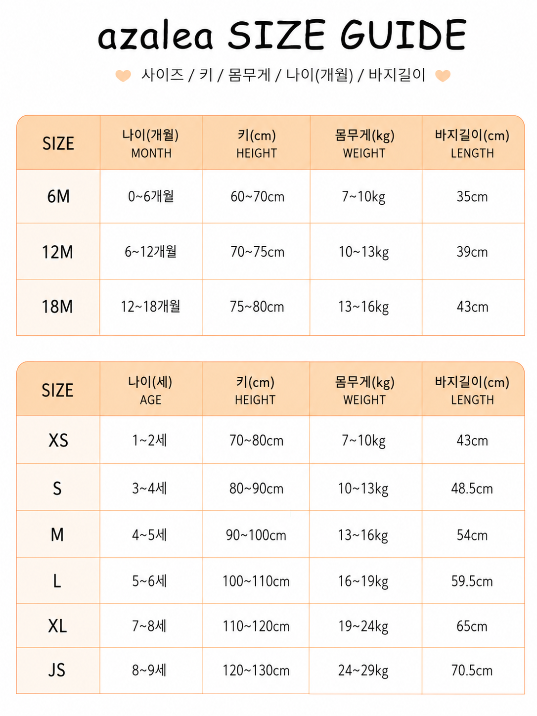 size guide