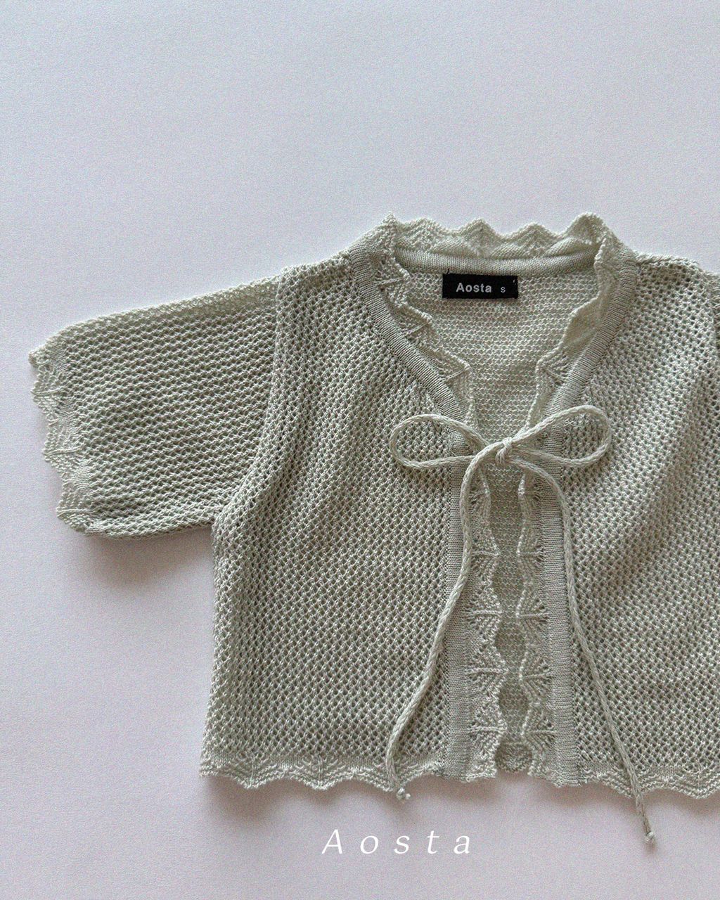 니트가디건 민트3