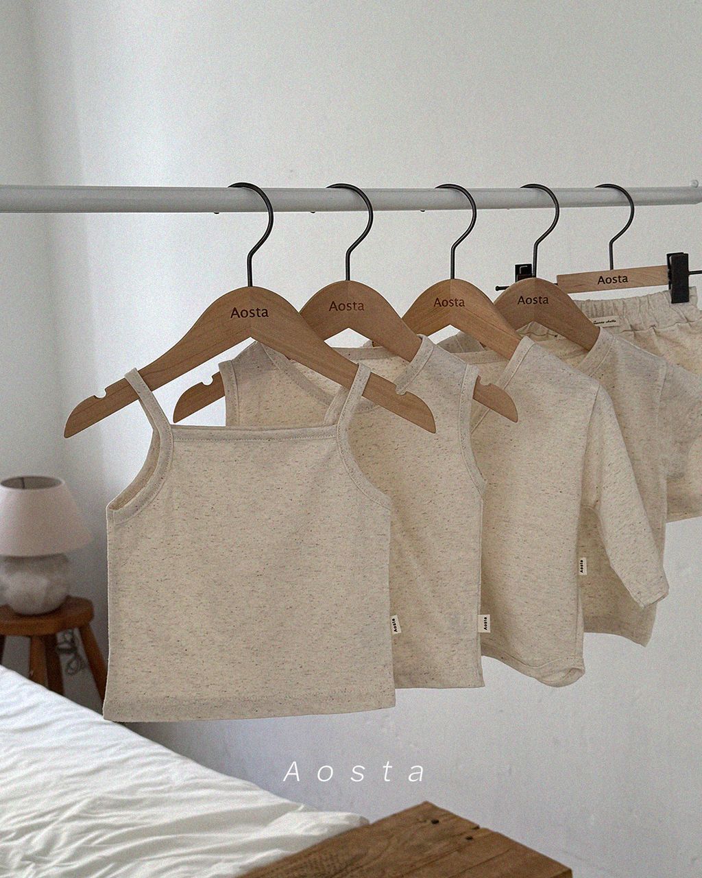 린넨 끈 나시 베이지13