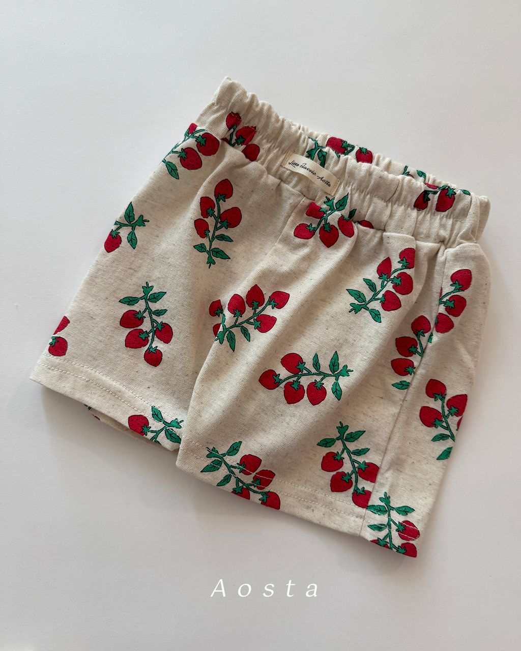 린넨 숏바지 딸기2