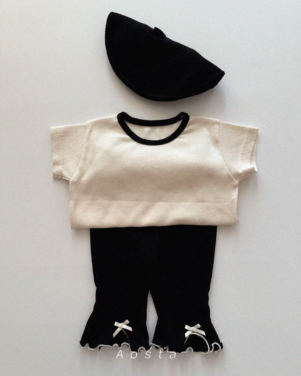 골지젤리바지 검정143